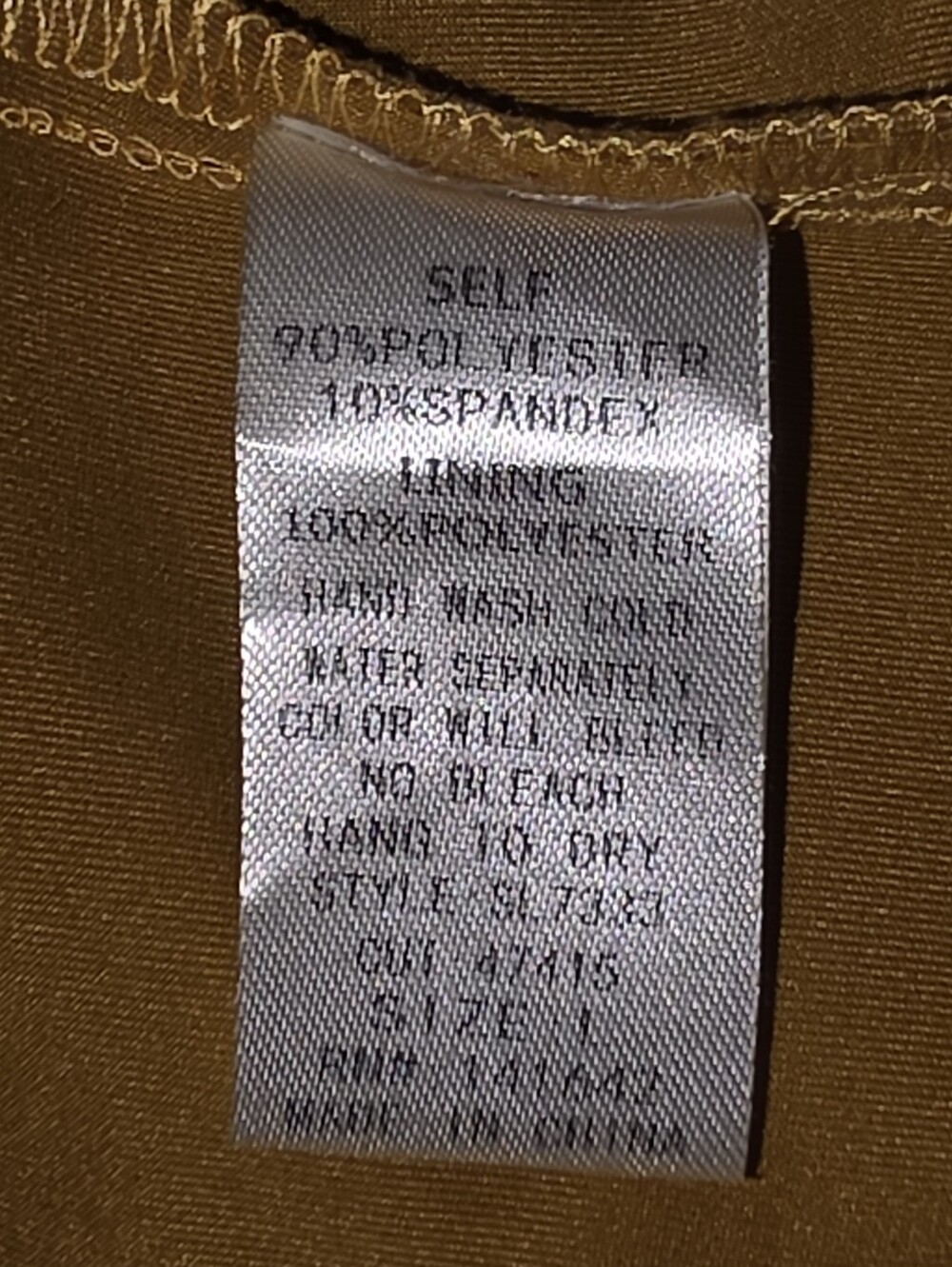 She + Sky Dress Tartan Plaid Sleeveless Preppy Y2K Style Mini Gold Size L - Picture 17 of 17